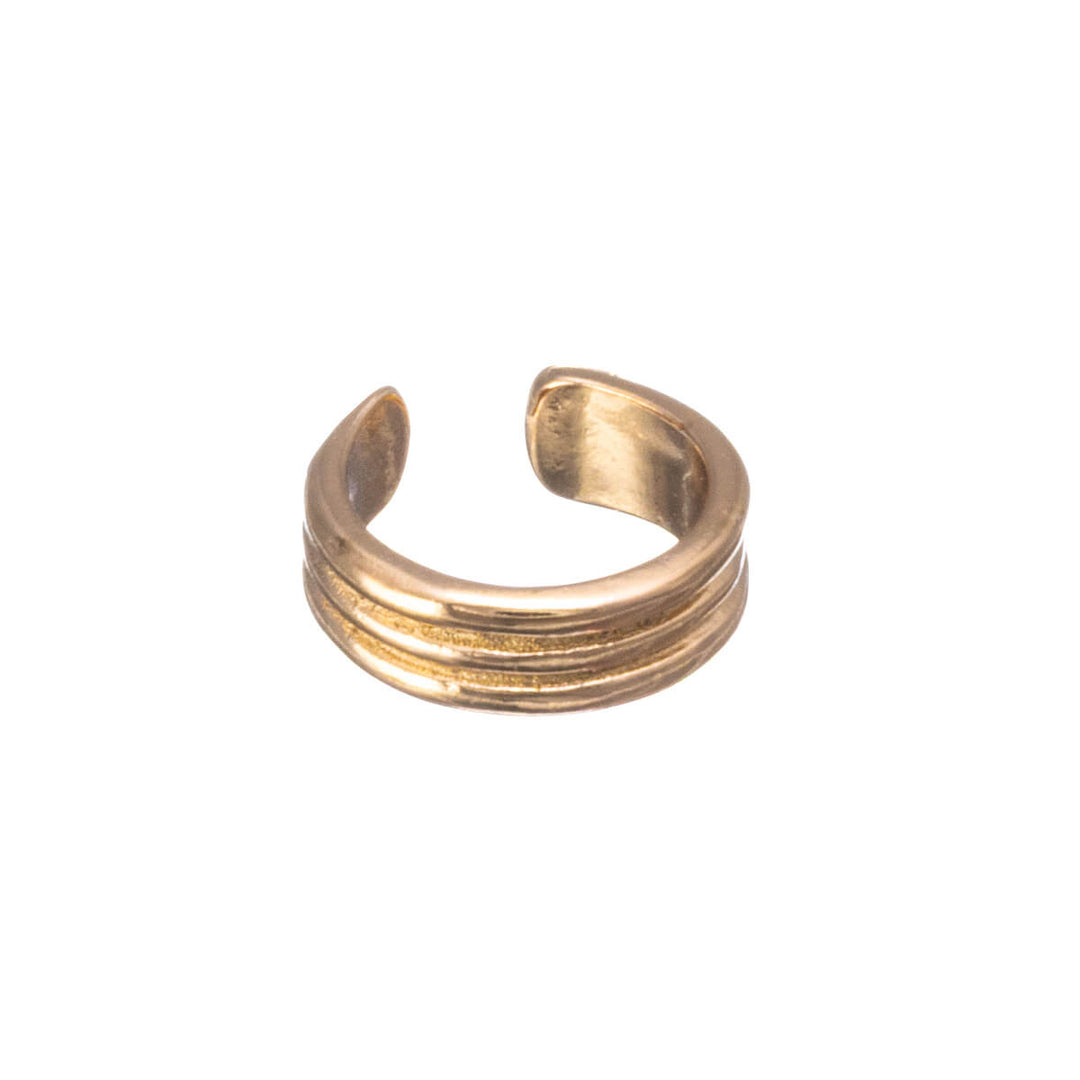 Kolmerivinen yhtenäinen rustokoru ear cuff 2kpl