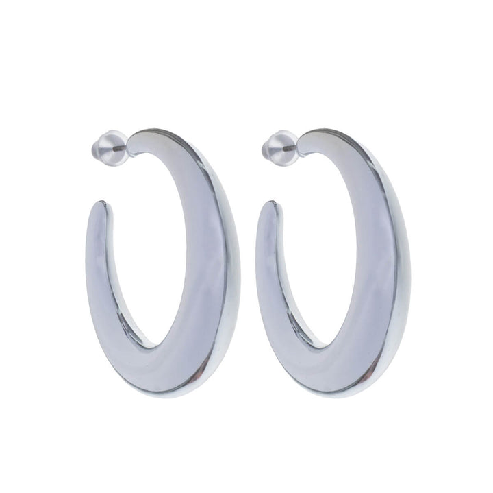 Shiny plastic earrings (Steel 316L)