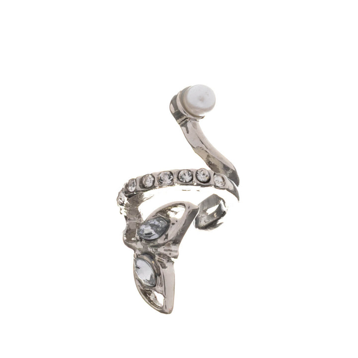 Twisting decorated rustic ear cuff