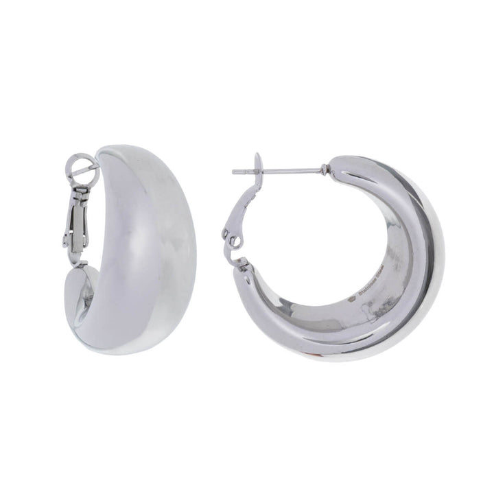 Steel wide earrings 3cm (Steel 316L)