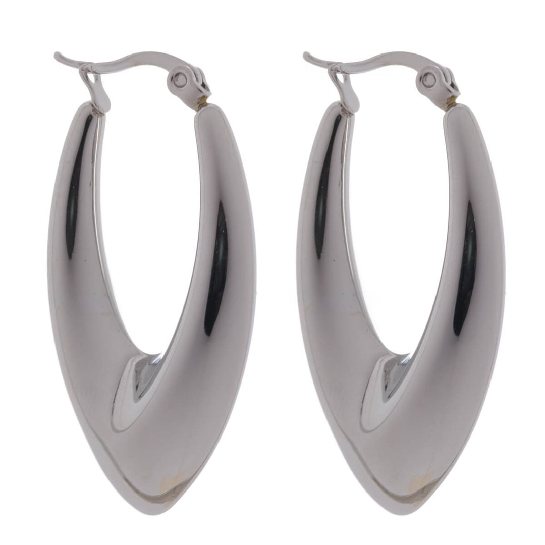 Avsmalnande örhängen 3,7 cm (316L stål)