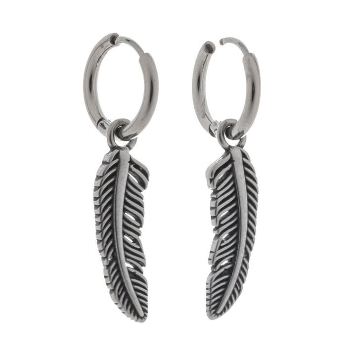 Miesten korvarenkaat sulkariipuksella – kirurginteräs