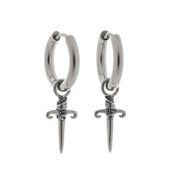 Tikari-riipus korvarenkaat – kirurginteräs (316L)