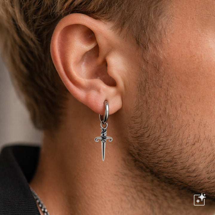 Tikari-riipus korvarenkaat – kirurginteräs (316L)