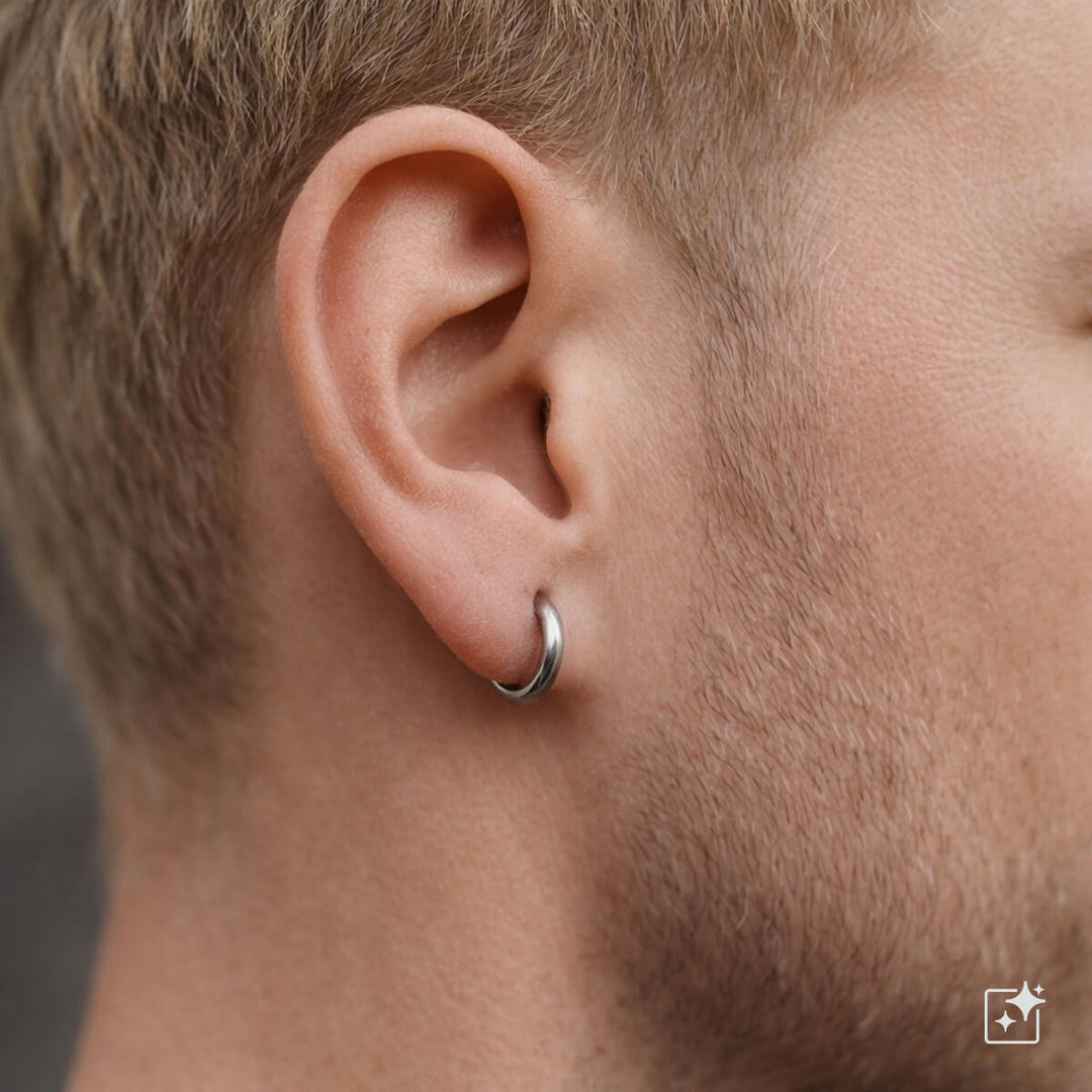 Titanium Earrings 8 mm – Rounded G23