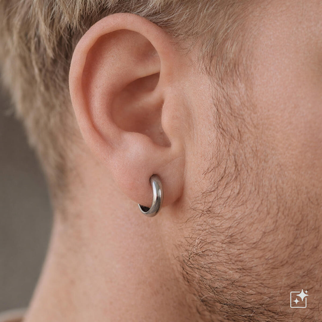 Titanium Ear Rings 10 mm – Rounded G23