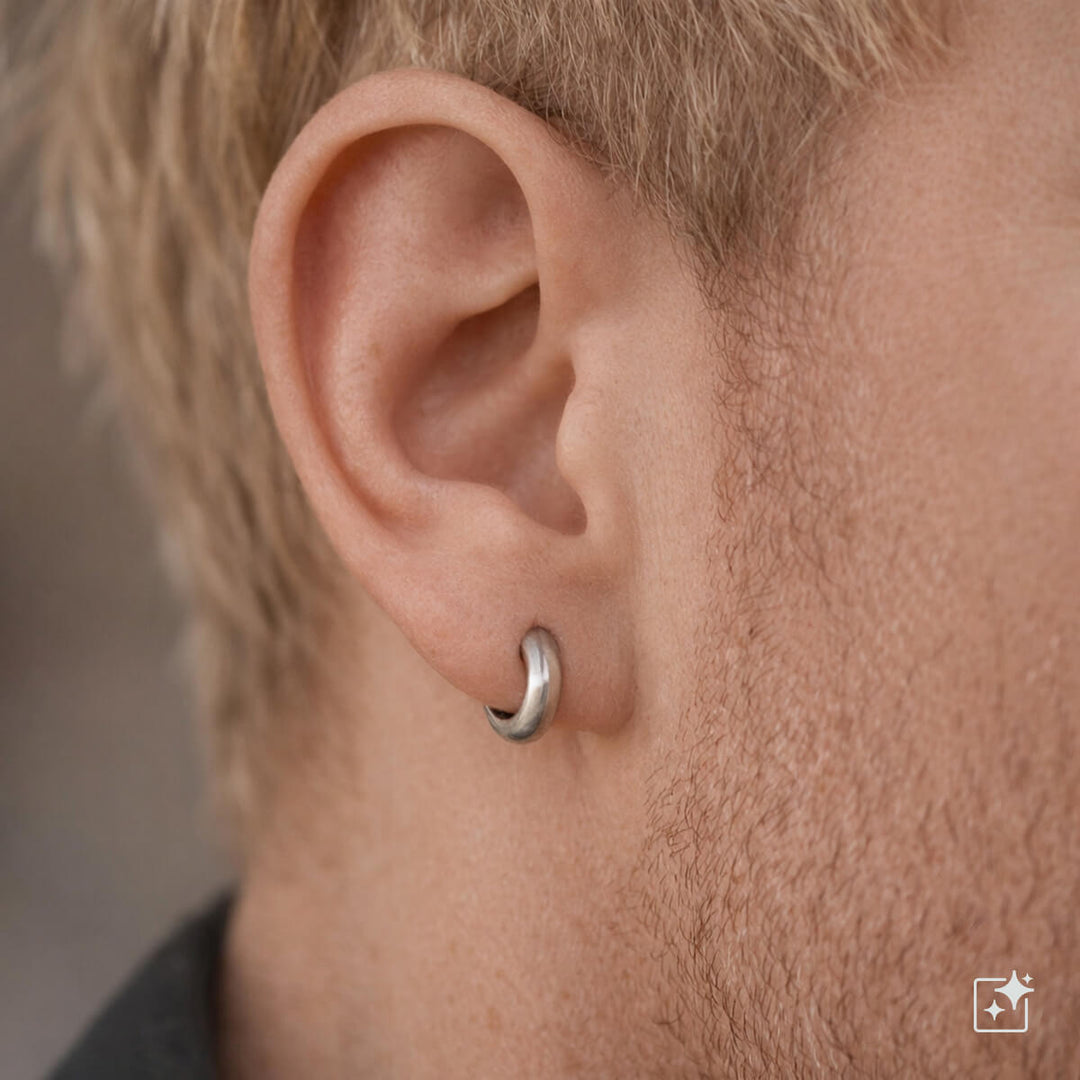 Titanörhängen 8 mm – Rundade G23