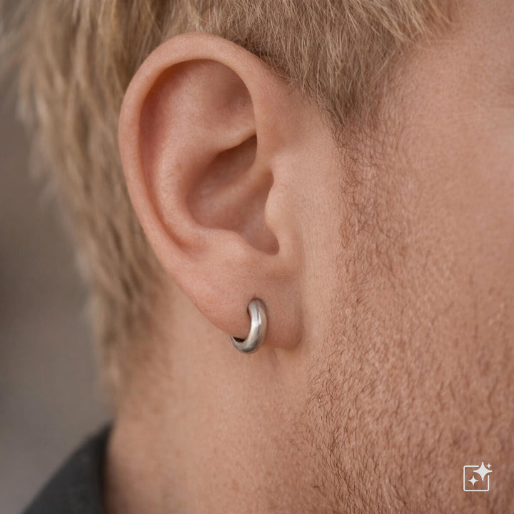 Titanörhängen 8 mm – Rundade G23