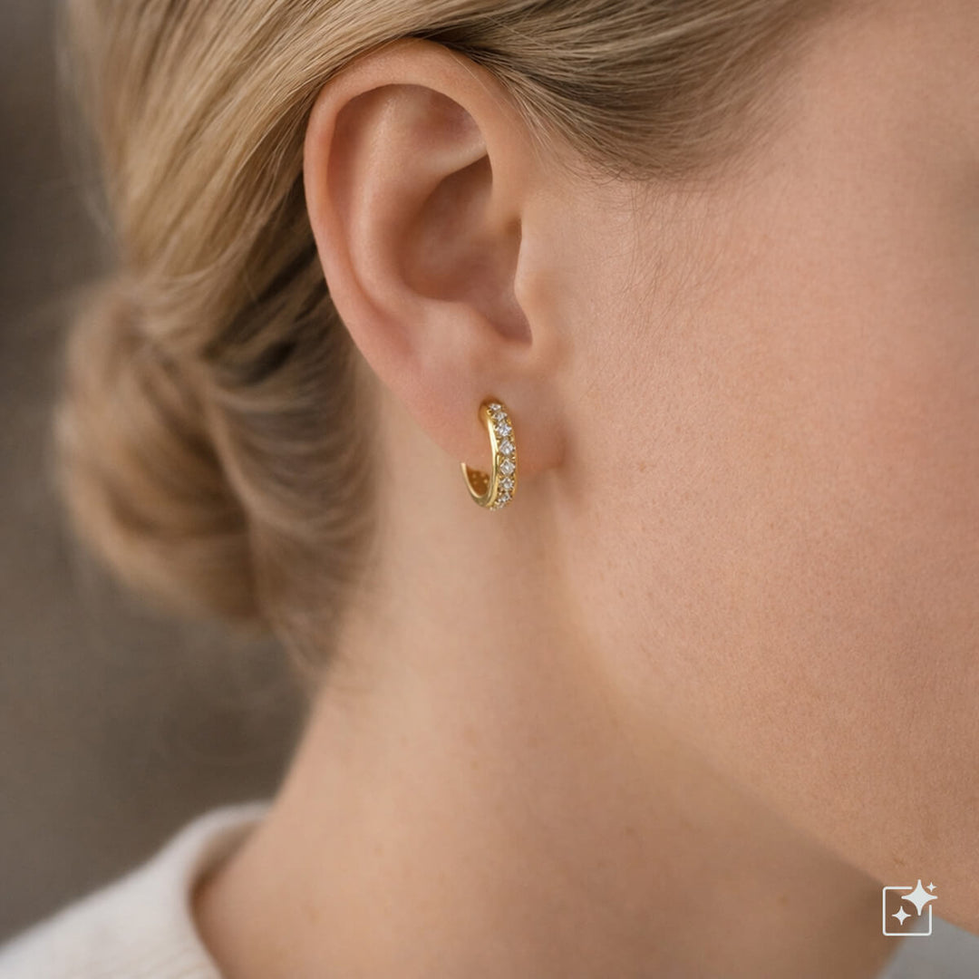 Titaani Zirkonia Korvarenkaat 10mm – G23