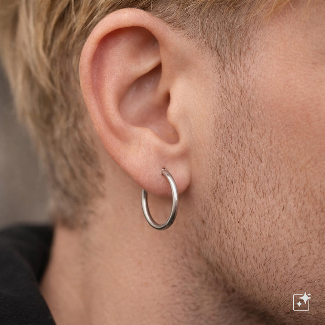 Titaani Korvarenkaat 2cm – G23