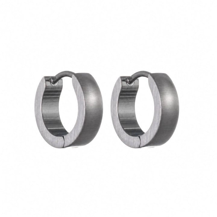 Titaani Korvarenkaat 10 mm – Kaareva harjattu G23