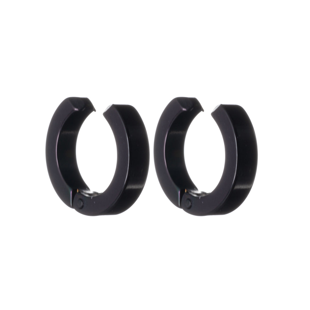 Steel ring clip earrings 3mm (steel 316L)