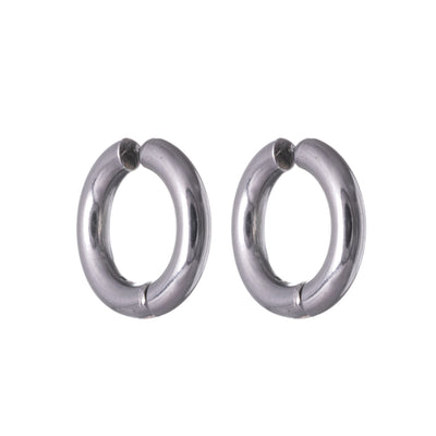 Earrings clip earrings 2.5mm x 8mm (Steel 316L)