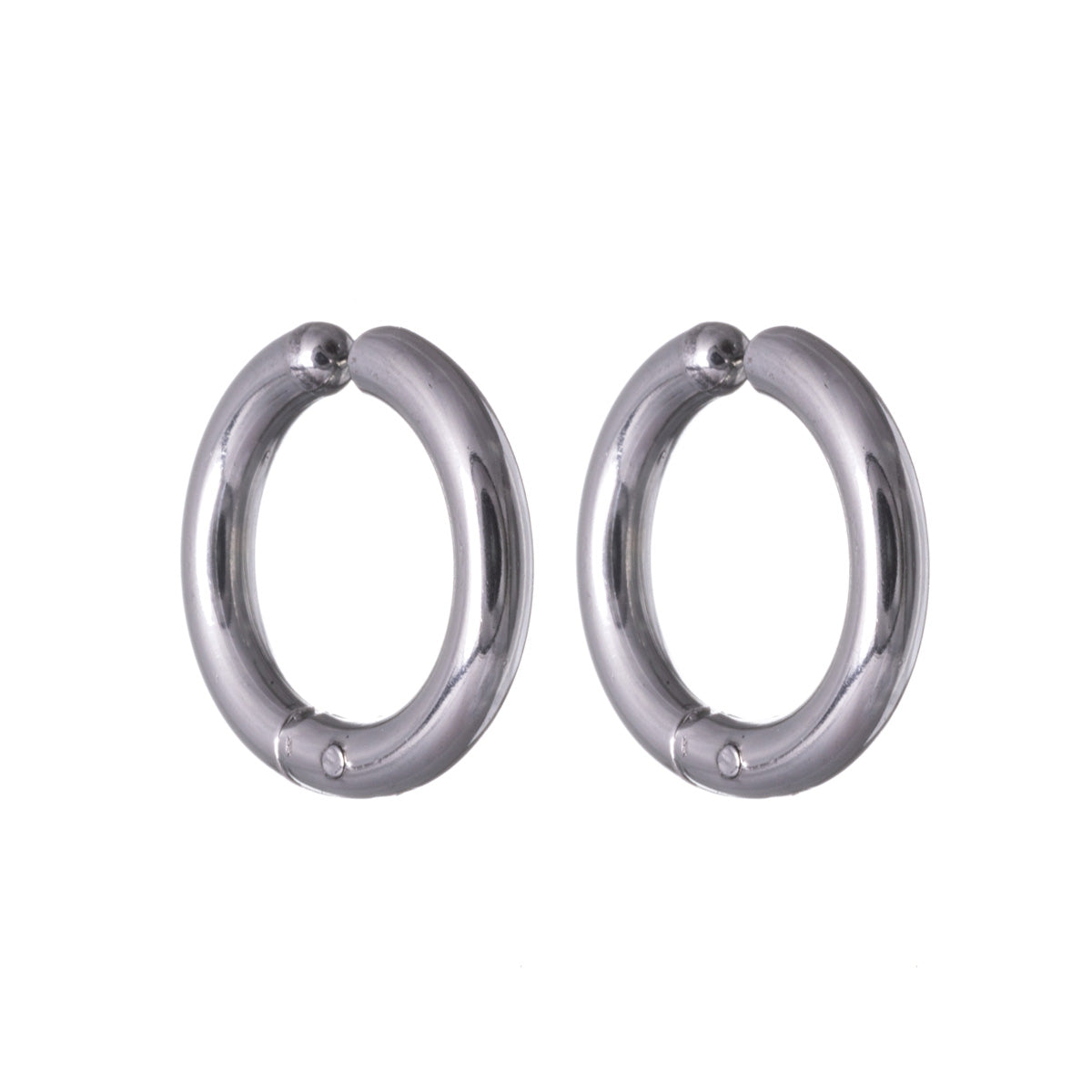 Earrings clip earrings 2.5mm x 10mm (Steel 316L)
