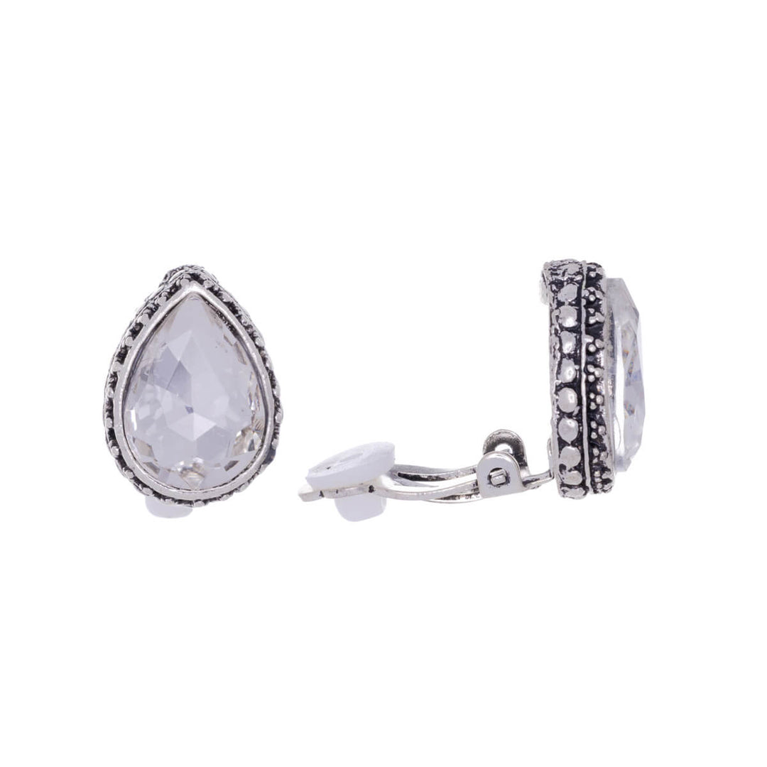 Glass drops Clip-on earrings