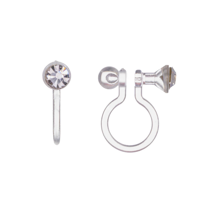 Clipsörhängen med små stenar