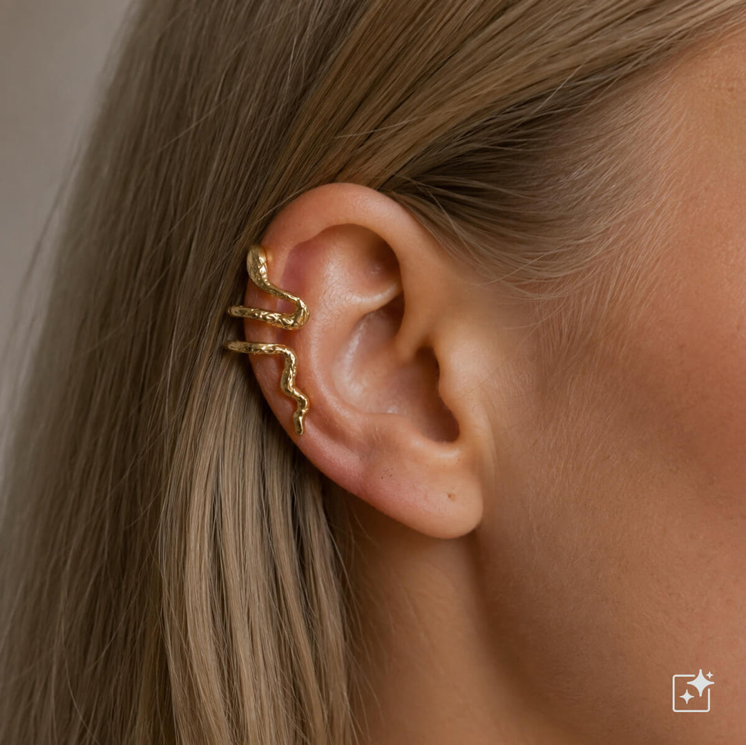 Snake Ear Cuff Earring (316L Surgical Steel)