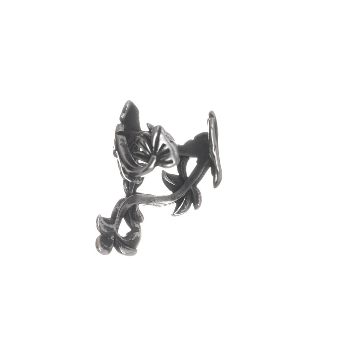 Leaf-shaped ear cuff (316L surgical steel)