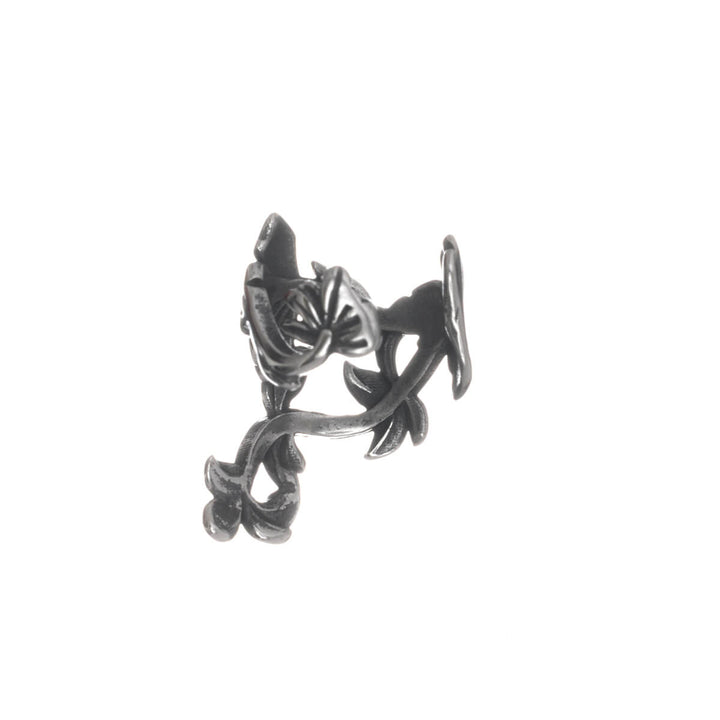 Leaf-shaped ear cuff (316L surgical steel)