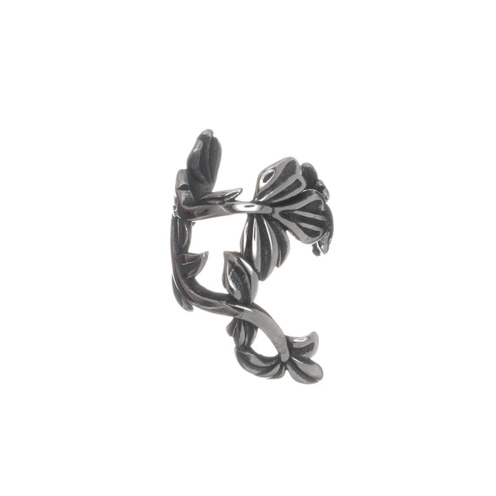 Leaf-shaped ear cuff (316L surgical steel)