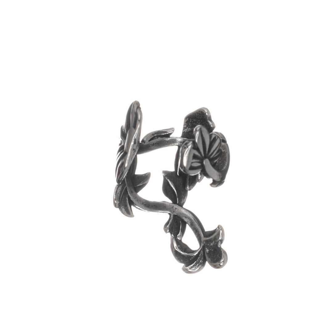 Leaf-shaped ear cuff (316L surgical steel)