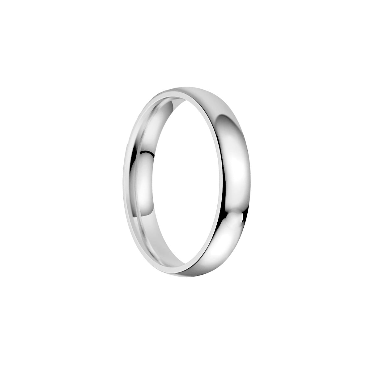 Curved polished steel ring 5mm