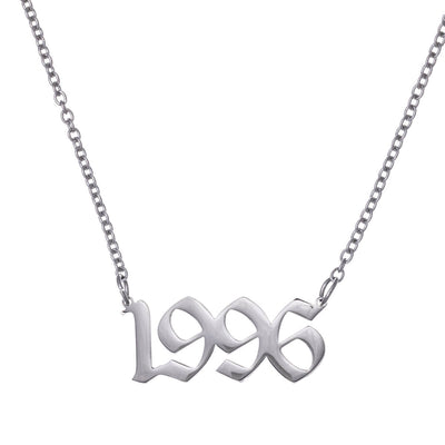 Year of birth necklace 54cm (Steel 316L)