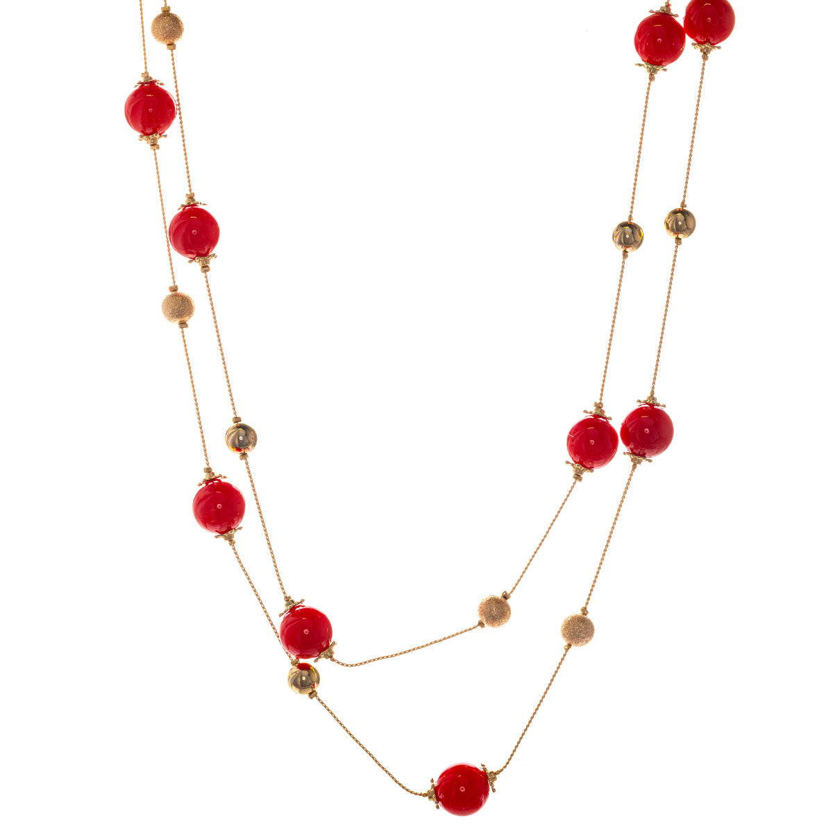 Långt halsband med pärlor halspärlor 150cm