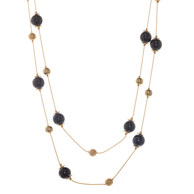 Långt halsband med pärlor halspärlor 150cm