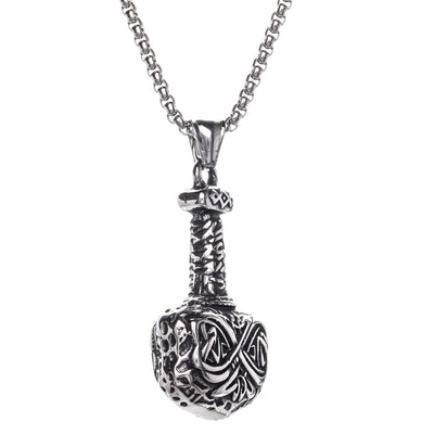 Mjölnir Thor's hammer pendant necklace (Steel 316L)
