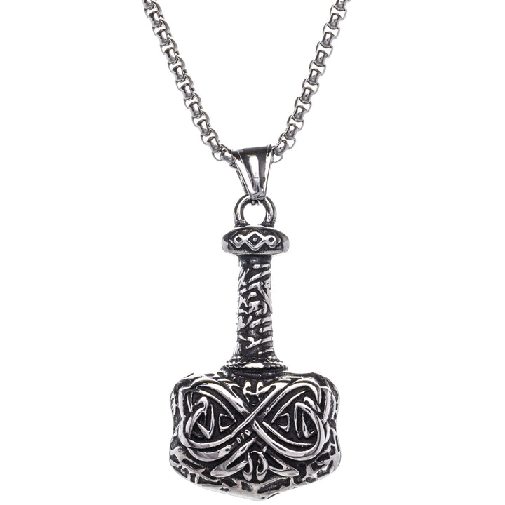 Mjölnir Tors hammare hängande halsband (Stål 316L)