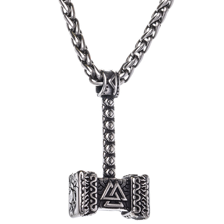 Mjölnir valkyrian hängande halsband (Stål 316L)