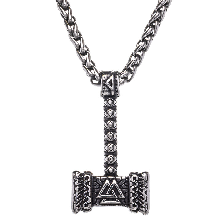 Mjölnir valkyrian hängande halsband (Stål 316L)