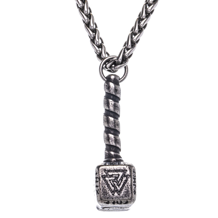 Mjölnir Thorin vasara riipus kaulakoru (Teräs 316L)