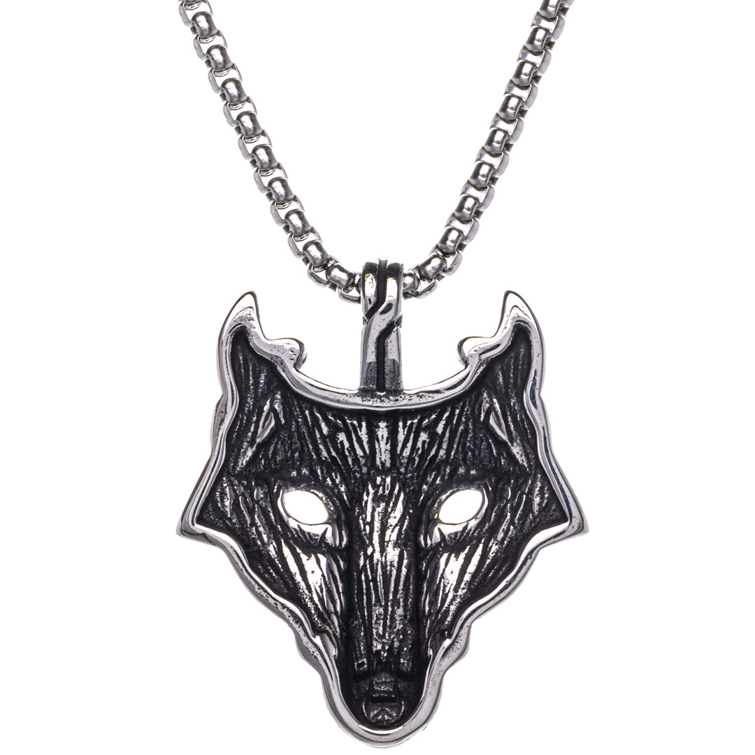 Fenrir wolf pendant necklace (Steel 316L)