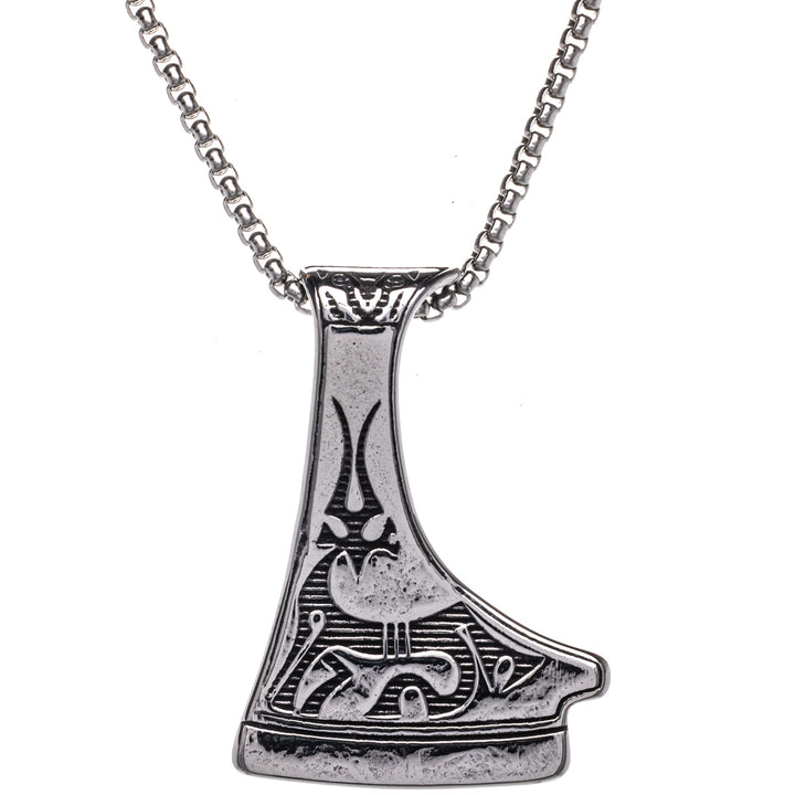 Goat Viking axe pendant necklace (Steel 316L)