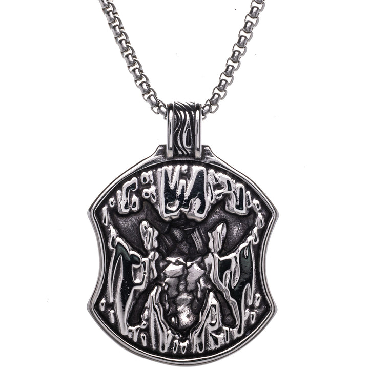 Berserker shield and axe pendant necklace (Steel 316L)