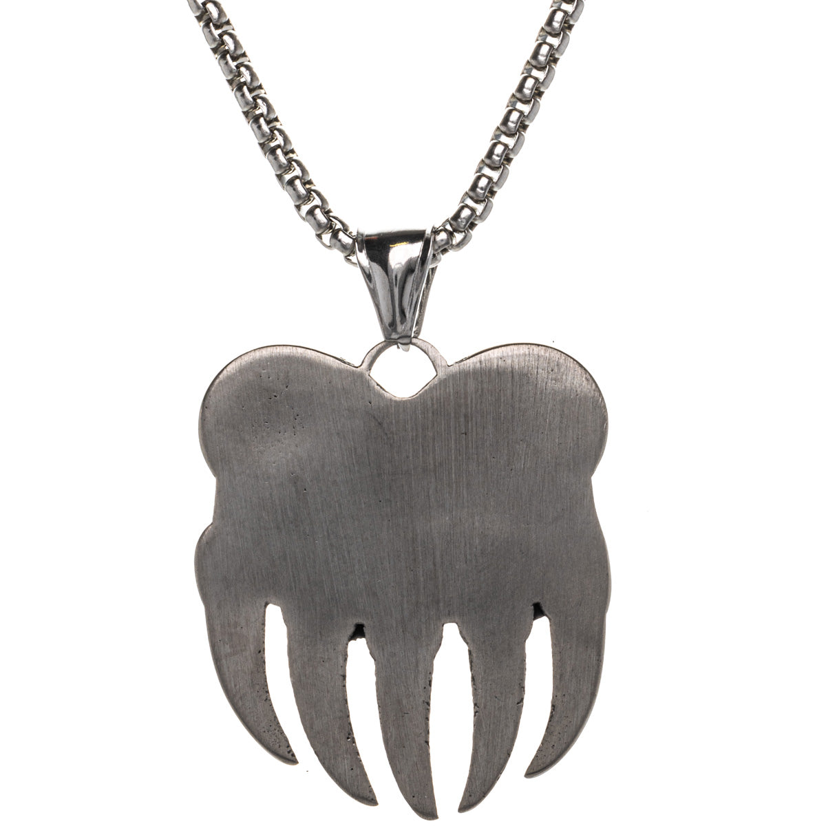 Bear paw pendant necklace (Steel 316L)
