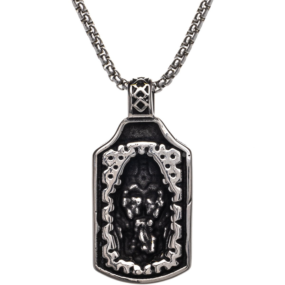 Odin tile pendant necklace (Steel 316L)
