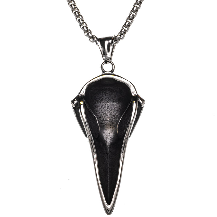 Raven's helmet pendant necklace (Steel 316L)