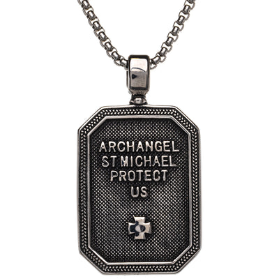 St Michael the Archangel pendant necklace (Steel 316L)