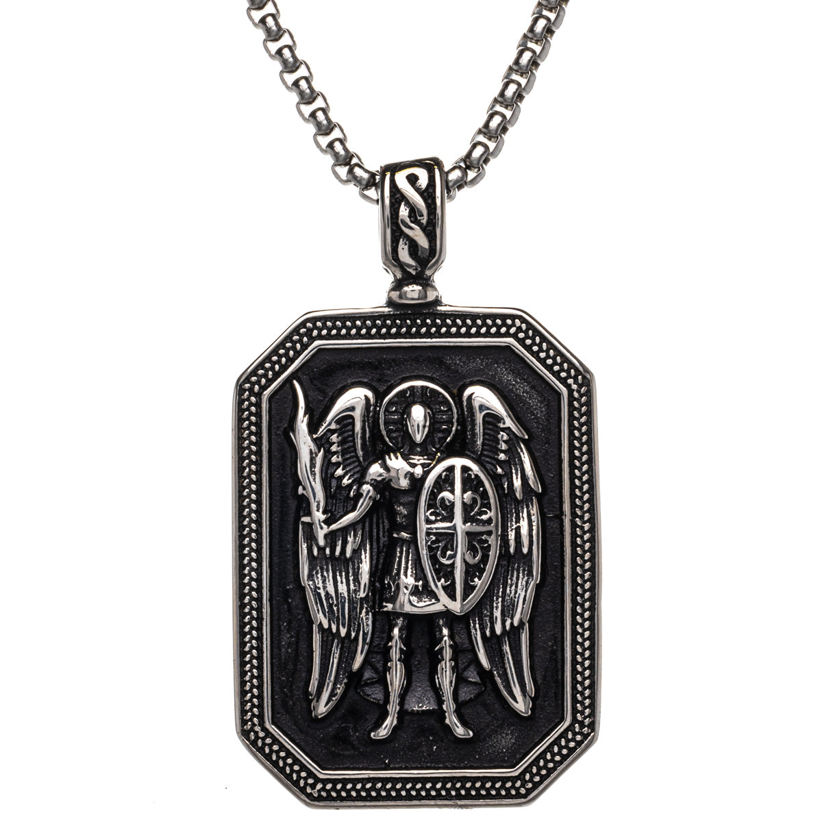 St Michael the Archangel pendant necklace (Steel 316L)