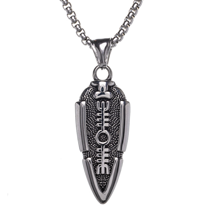 Gungnir White spearhead pendant necklace (Steel 316L)