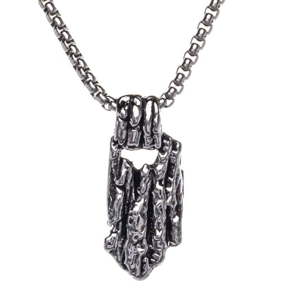 Two-tone Othala pendant pendant necklace (Steel 316L)