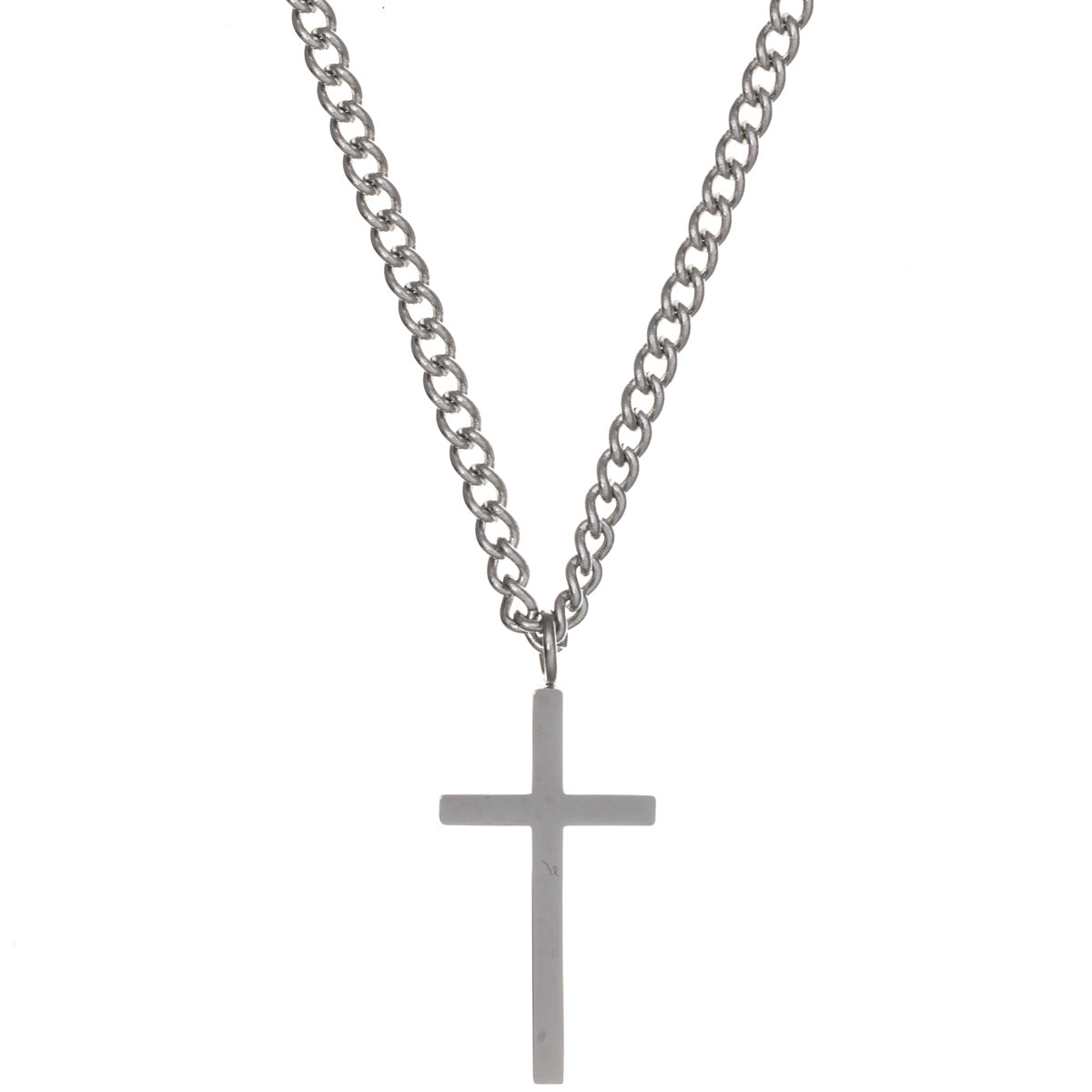 Kors hängande halsband 40cm +5cm (Stål 316L)