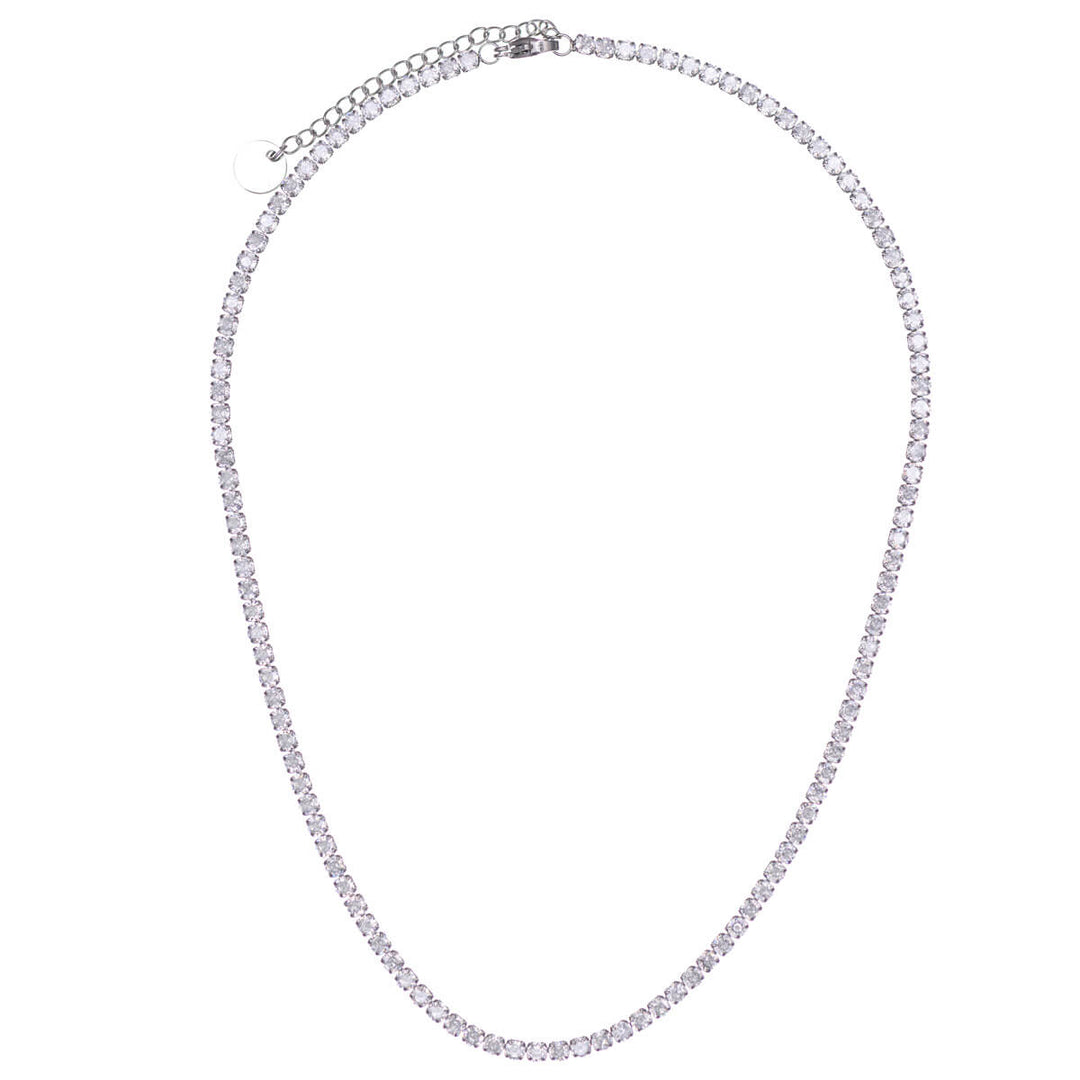 Zirkonia tennis kaulaketju 40cm +5cm (Teräs 316L)