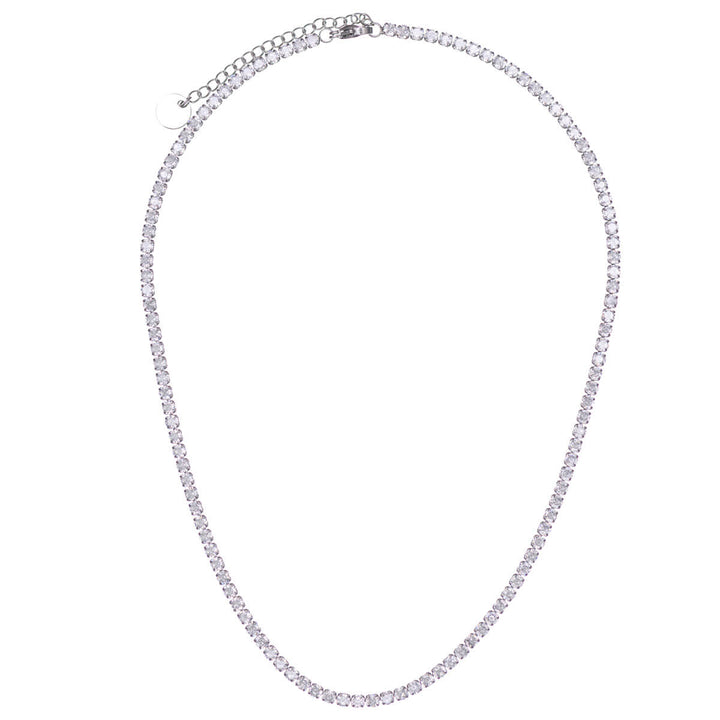 Zirkonia tennis kaulaketju 40cm +5cm (Teräs 316L)
