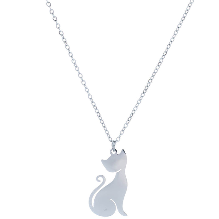 Cat pendant necklace (Steel 316L)