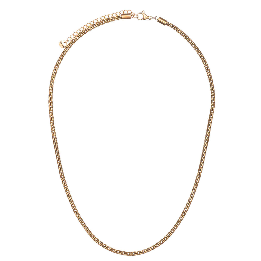 Runt halsband i stål 40cm +5cm (Stål 316L)