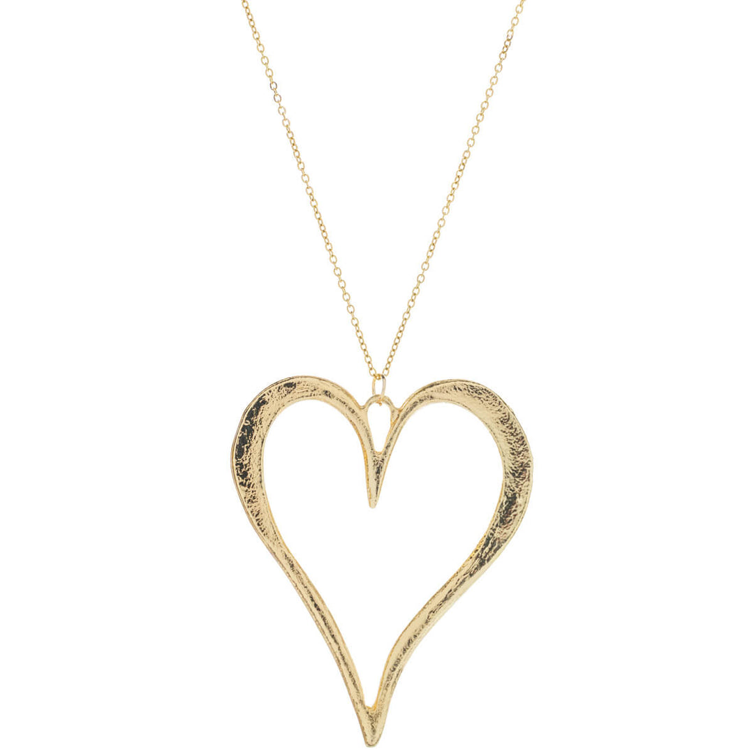 Steel heart pendant necklace (Steel 316L)